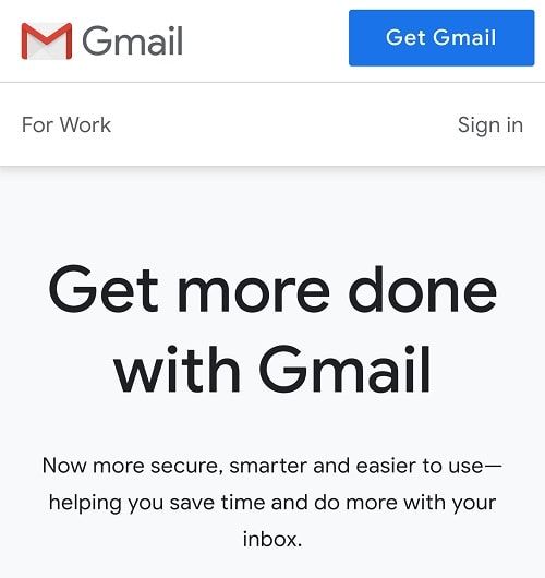 ساخت جیمیل در موبایل